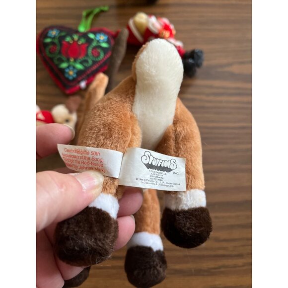 Vintage Christmas plush and tree ornaments - Picture 4 of 8